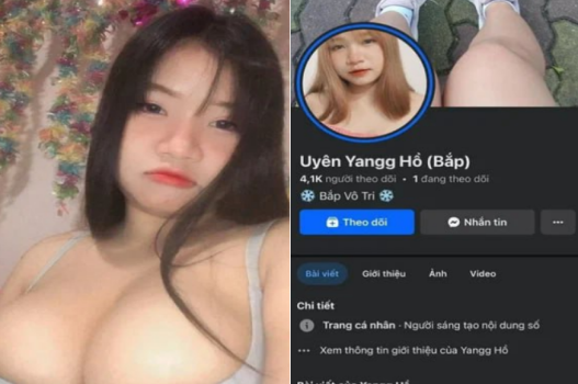 Hồ Uyên Giang vú to đè nên con cu nhỏ bé